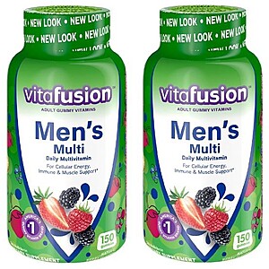 150-Count Vitafusion Gummy Vitamins (Men's, Women's & MultiVites): 2 for $12.58 w/Free Pickup @ Walgreens