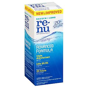 12-Oz ReNu Advanced Multi-Purpose Solution $1.99 w/Store Pickup on $10+ @ Walgreens