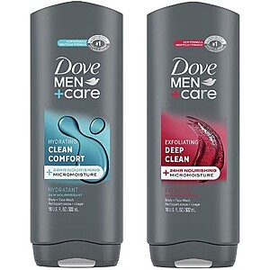 18-Oz Dove Men+Care Body Wash (Various): 2 for $7.20 w/Store Pickup on $10+ @ Walgreens