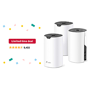TP-Link Deco Mesh WiFi System (Deco S4), 3 Pack 129.99  - $129.99