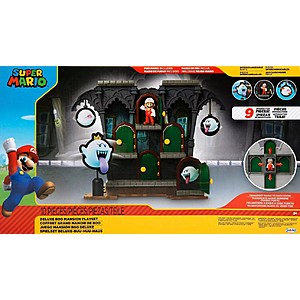 Nintendo Super Mario Deluxe Boo Mansion Playset w/ Fire Mario Figure $15 + 2.5% in Slickdeals Cashback (PC Req'd) + Free Store Pickup at Target or FS on $35+