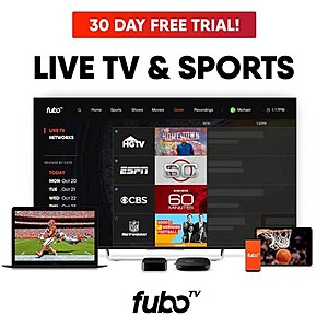 Buy Select Accessory from $6, Get 1-Month FuboTV Pro Trial Free (New Subscribers Only)