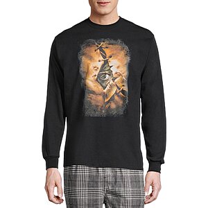 Men's Long Sleeve Graphic T-Shirts: Sonic the Hedgehog $10, Jeepers Creepers $7.75 & More
