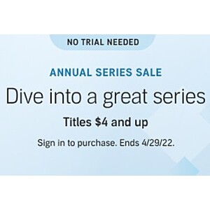 Audible Annual Series Sale: Select Audiobooks from $4 each