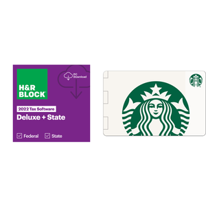HR Block 2022 Deluxe + State (PC Digital) + $20 eGift Card (select merchants) $35 (Digital Delivery)