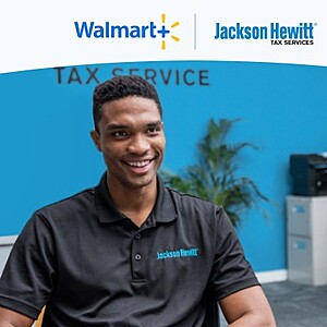 Walmart+ Members: 50% Off Jackson Hewitt Tax Prep Fees (in-store) + Get $50 Walmart Gift Card or File Free Online
