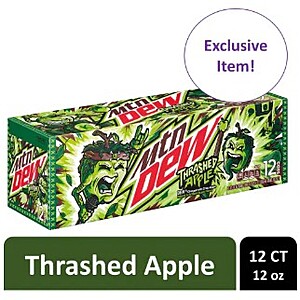 Kroger Stores Digital Coupon: 12-Pack 12oz Mtn Dew Thrashed Apple Soda $4 off (In Store or Pickup/Delivery)