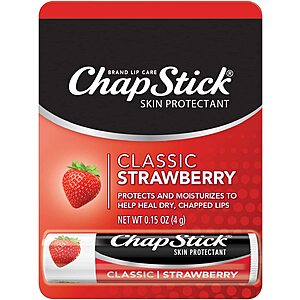 ChapStick Classic Strawberry Lip Balm Tube $0.75 w/ Subscribe & Save