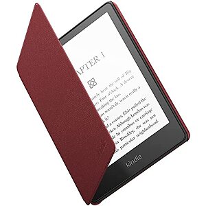 Kindle Paperwhite Leather 11th Gen 2021 Cover (Merlot; Used - Like New) $8.50 & More