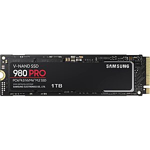 1TB Samsung 980 Pro M.2 PCIe 4.0 NVMe Gen 4 Solid State Drive SSD $75 + Free Shipping