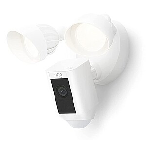 Ring Floodlight Cam Wired Plus w/ Motion Activation 1080P Video (White, Black, 2021 Release) $130 + Free Shipping
