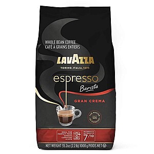 35.2-Oz Lavazza Espresso Barista Gran Crema Whole Bean Coffee Blend $13.80 w/ Subscribe & Save