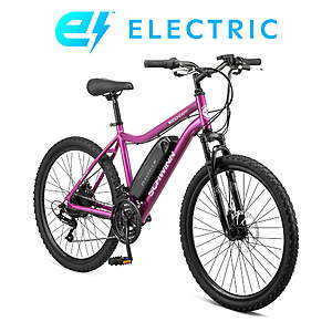 26" Schwinn Boundary 18-Speed Unisex Electric Mountain Bike w/ 250W Motor $398 + Free Shipping