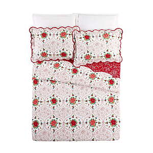 3-Piece The Pioneer Woman Holiday Cheerful Toile Quilt Set (Full/Queen) $15