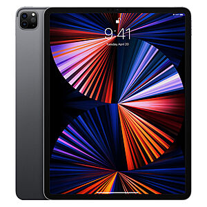 Apple iPad Pro 5th Gen 12.9inch 128GB Wi-Fi+Cellular (Unlocked) 2021- Space Gray ot Silver  - $799
