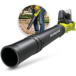Sun Joe 24V-TB-LTE 24-Volt iON+ Jet Blower Cordless Compact Turbine Leaf Blower 100-MPH, Kit (w/2.0-Ah Battery + Quick Charger), $34.99, free shipping for Prime, Woot!