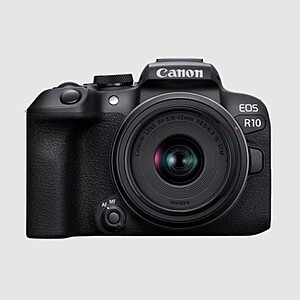 Refurbished Canon EOS R10 RF-S18-45mm F4.5-6.3 IS STM Lens Kit $599 + Free Shipping