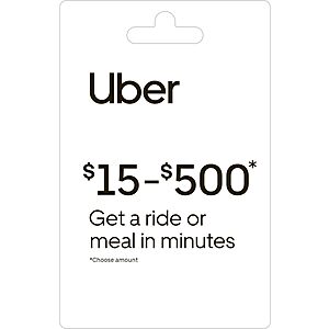 Gift Cards: $100 Lyft Gift Card $85, $100 Uber Gift Card (Physical) $90 & More