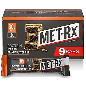 9-Count MET-Rx Protein Plus Bar (Peanut Butter Cup) $14.70 & More w/ Subscribe & Save