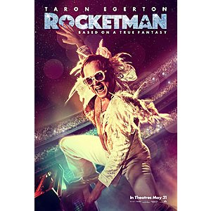 Atom Tickets: Rocketman Movie Ticket $7 Off w/ Chase Pay