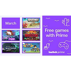 Twitch Prime PCDD Games for March 2020: Furi, Epistory Typing Chronicles, Whispers of a Machine, Mugsters & Bomber Crew *Start 3/2*