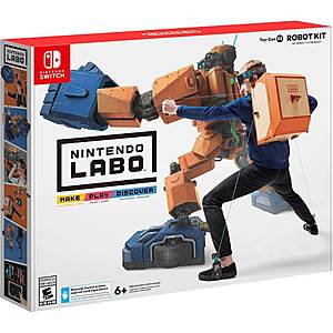 Nintendo Switch Labo Toy-Con Kits: Robot, VR Starter Set + Blaster, or Variety $20 each & More + Free Shipping