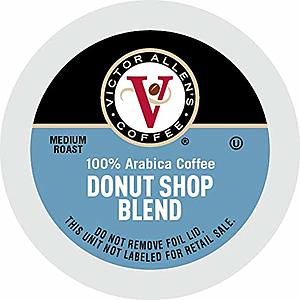 80-Count Victor Allen Coffee Medium Roast K-Cups (Donut Shop Blend) $18.65 w/ Subscribe & Save