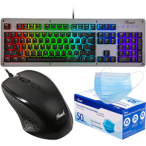 Rosewill - RGB Gaming Keyboard + Rosewill 7 Button Mouse $22.99 + FSSS