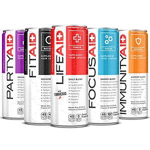 2-Count 12oz Cans of LifeAID Beverages for $0.99 + Free Shipping