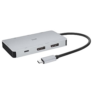 Monoprice 7‑in‑1 4K 60Hz Dual‑DisplayPort Docking Station w/ USB & Ethernet Ports $23.80 + Free Shipping