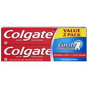 Amazon: Colgate Cavity Protection Toothpaste with Fluoride - 6 Ounce (Pack of 6) $7.92 + FREE Shipping on orders over $25.00