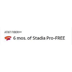 6 mos. of Stadia Pro-FREE for AT&T Fiber and postpaid AT&T Unlimited customers, Stadia Premiere Edition Hardware for $19.99.(Maybe YMMV)
