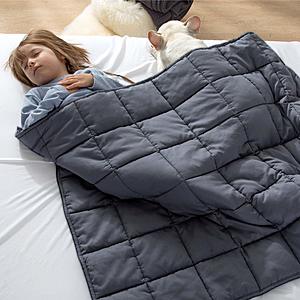Bedsure Weighted Blankets: 60"x80" (22-lbs, Gray) $30, 41"x60" (10-lbs) from $22.80 & More