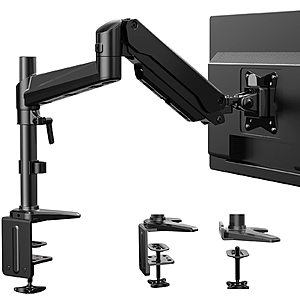 HUANUO Single Arm Gas Spring Monitor Desk Mount for 17-32" Inch $19.20 + Free Shipping