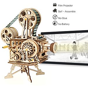 ROBOTIME 3D Wooden Puzzle DIY Vitascope Model Kits for $26.49 + Free Shipping