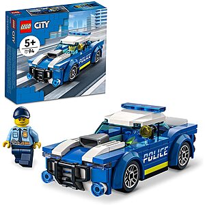 94-Piece Lego City Police Car Building Kit $6.80