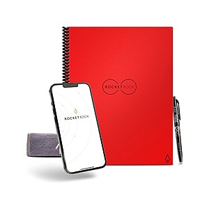 8.5" x 11" Rocketbook Smart Reusable Dot-Grid Notebook w/ Frixion Pen & Microfiber Cloth (2 colors) $15 + Free Shipping w/ Amazon Prime
