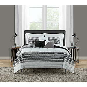 10-Piece Mainstays Bed in a Bag Comforter Set (Various Sizes & Styles) $19.90