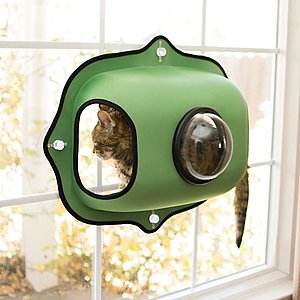 K&H Pet Products EZ Mount Bubble Pod Cat Window Perch (Green) + 8-Oz American Kennel Club Pet Chamomile Tea Tree Oil Spray $16.05 + Free Shipping