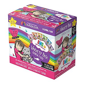 12-Pack 3-Oz Weruva BFF OMG Rainbow A Gogo Variety Pack Wet Cat Food Pouches $6.80 w/ S&S + F/S w/ Amazon Prime or Orders $25+