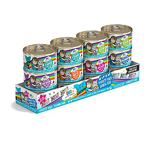12-Pack 2.8-Oz Weruva BFF OMG Rainbow Road Variety Pack Canned Cat Food $7.35 + Free S&H on $49+