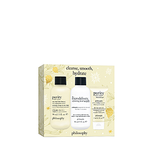 Philosophy 50% Off Holiday Collection: 3-Pc Cleanse, Smooth, & Hydrate Skin Care Set $10 & More + Free Shipping