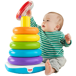 Fisher-Price Giant Rock-a-Stack w/ 6-Colorful Rings $10 + Free Store Pickup at Walmart