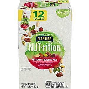 Amazon Prime Pantry - Planters Nutrition, 12 count, 1.5 ounce (1 lb 2 OZ Box) - $1.85 Per Box ($10.98 at Sam's)