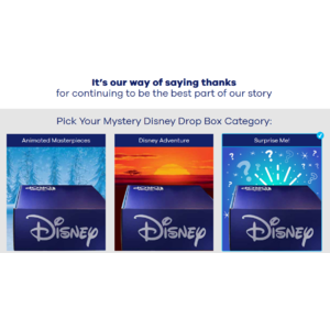 *YMMV* Targeted to Disney+ Subscribers: FREE Disney Drop Box worth $150