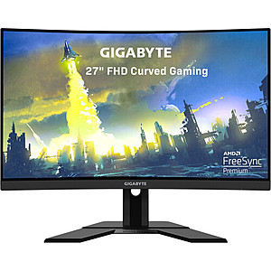 Gigabyte G27FC 27" 16:9 Curved 165 Hz Adaptive-Sync VA Gaming Monitor $199.99 + FSH AR