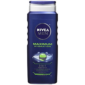 16.9-Oz Nivea For Men Maximum Hydration 3-in-1 Body Wash $2.80 + Free Shipping w/ Prime or on $25+