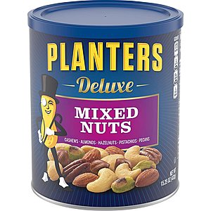 15.25-Oz Planters Deluxe Mixed Nuts $5 & More w/ Subscribe & Save
