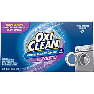 4-Count OxiClean Washing Machine Cleaner with Odor Blasters $4.87 w/ S&S + Free Shipping w/ Prime or on $25+
