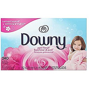 240-Ct Downy Dryer Sheets (April Fresh) ) 2 for $10.20 ($5.10 each) w/ S&S + Free Shipping w/ Prime or on $25+